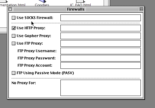 Internet config with the firewalls window open.